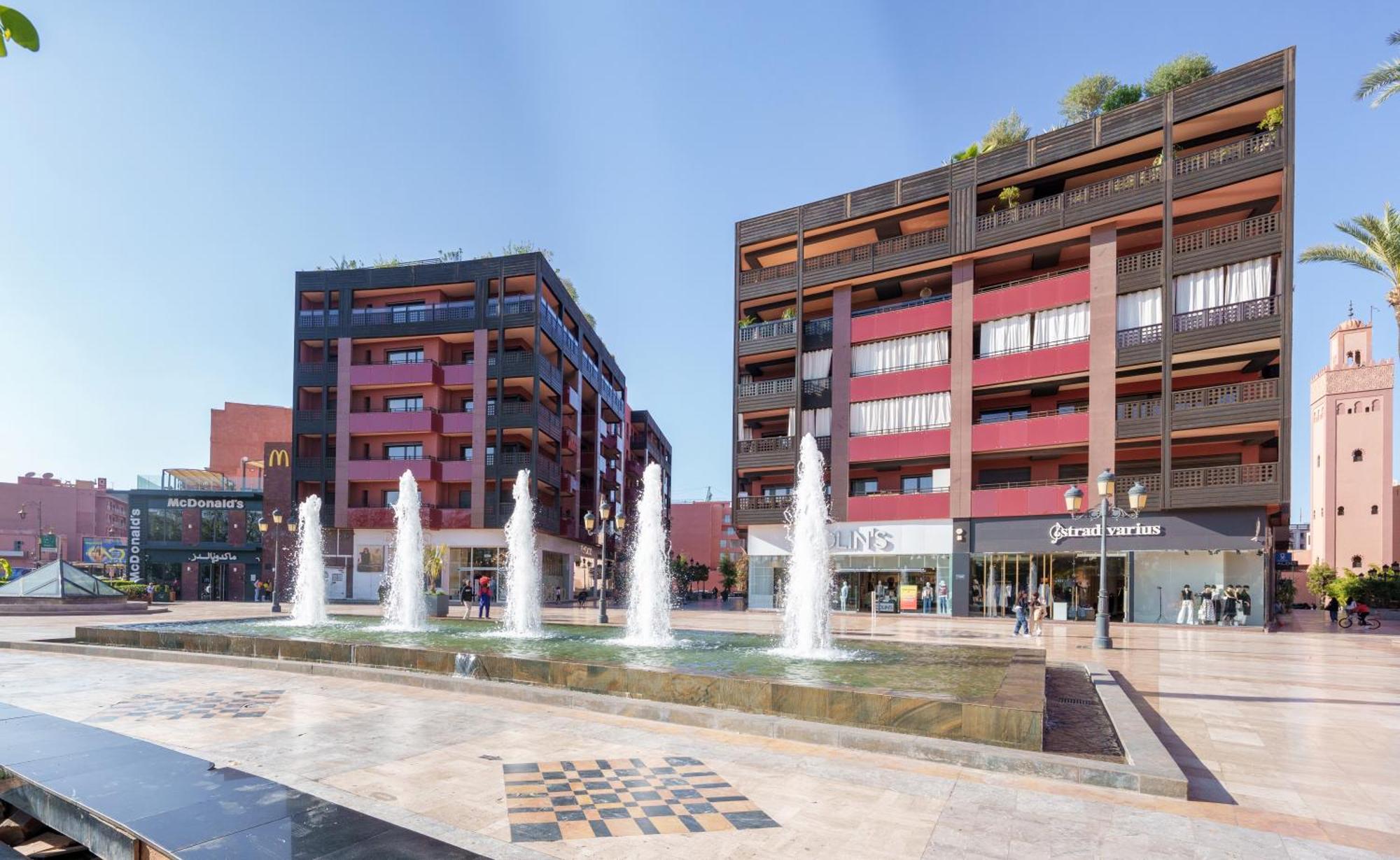 Appartement Chic Gueliz Plaza Avec Vue 马拉喀什 外观 照片