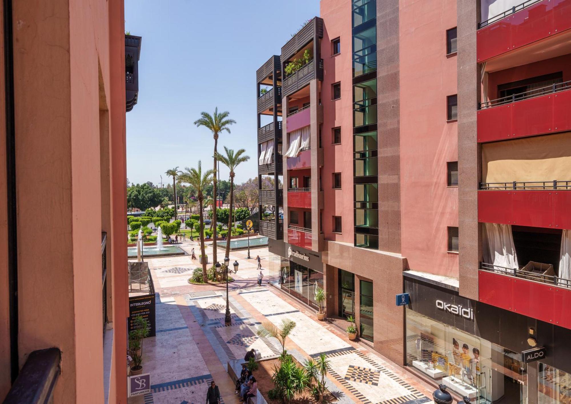 Appartement Chic Gueliz Plaza Avec Vue 马拉喀什 外观 照片