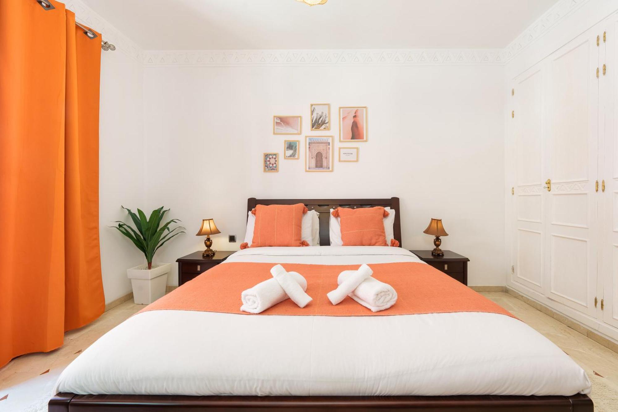 Appartement Chic Gueliz Plaza Avec Vue 马拉喀什 外观 照片