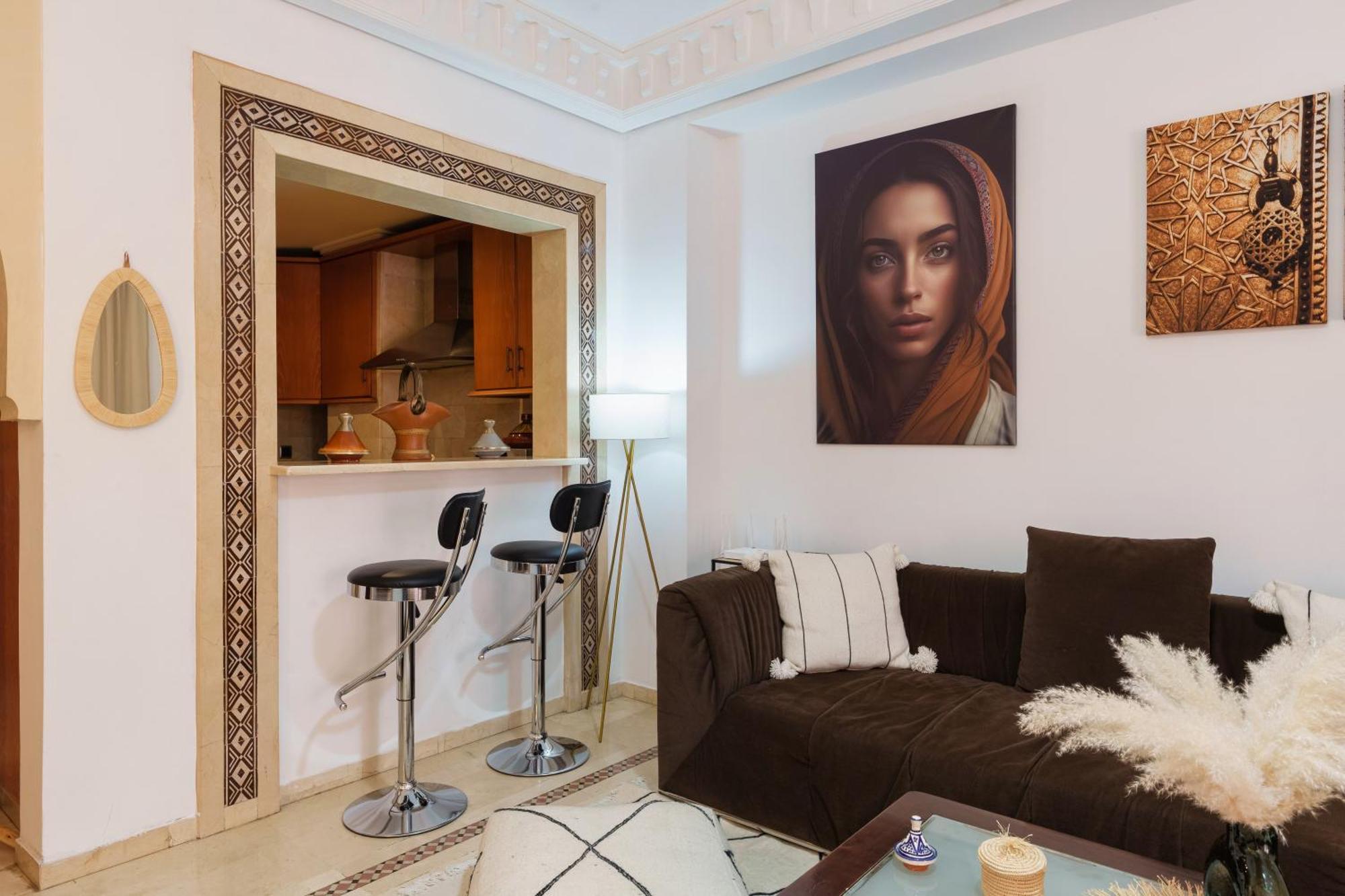 Appartement Chic Gueliz Plaza Avec Vue 马拉喀什 外观 照片